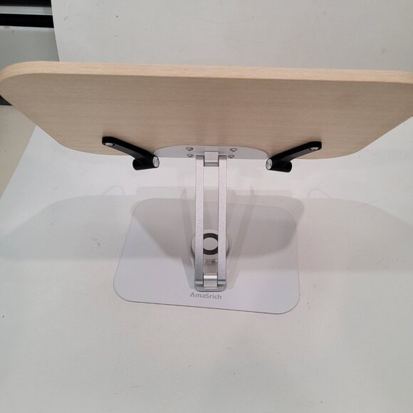 Amasrich Book Stand for Reading, Adjustable Holder with 360° Rotating Base - Picture 4 of 7
